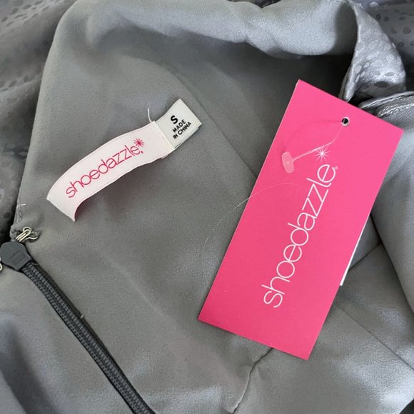 NWT Shoedazzle Dusty Blue Midi Dress - Size Small - Picture 7 of 7